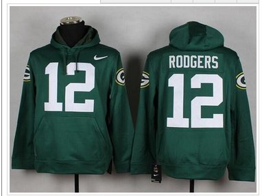Green Bay Packers #12 Aaron Rodgers Green Pullover NFL Hoodie Green Bay Packers #12 Aaron Rodgers Green Pullover NFL Hoodie