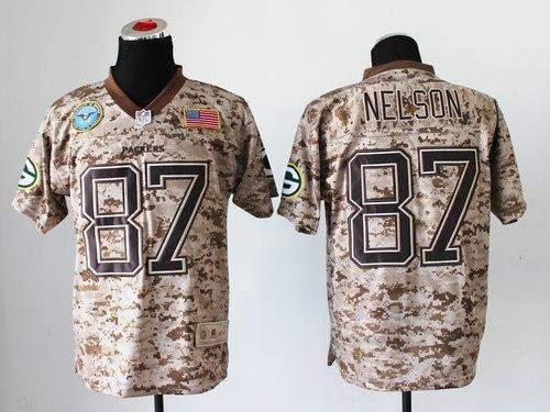 NEW Green Bay Packers #87 Jordy Nelson Camo NFL Elite USMC Jersey(USA) NEW Green Bay Packers #87 Jordy Nelson Camo NFL Elite USMC Jersey(USA)