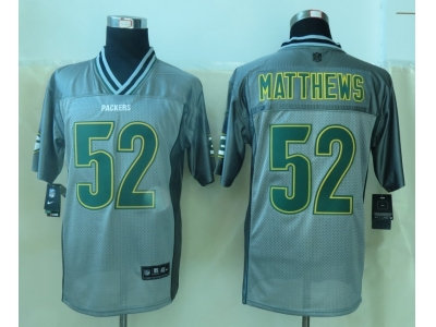 NEW Green Bay Packers #52 Matthews Grey Jerseys(Vapor Elite) NEW Green Bay Packers #52 Matthews Grey Jerseys(Vapor Elite)