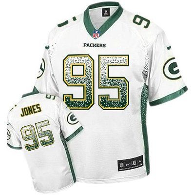 NEW Green Bay Packers 95 Datone Jones White Stitched NFL Elite Drift Fashion Jersey NEW Green Bay Packers 95 Datone Jones White Stitched NFL Elite Drift Fashion Jersey