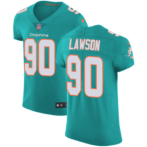 Nike Dolphins #90 Shaq Lawson Aqua Green Team Color Men's Stitched NFL Vapor Untouchable Elite Jersey Nike Dolphins #90 Shaq Lawson Aqua Green Team Color Men's Stitched NFL Vapor Untouchable Elite Jersey