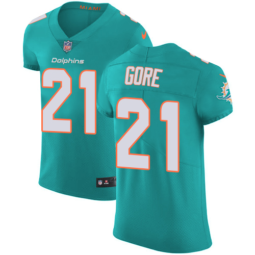 Nike Dolphins #21 Frank Gore Aqua Green Team Color Men's Stitched NFL Vapor Untouchable Elite Jersey Nike Dolphins #21 Frank Gore Aqua Green Team Color Men's Stitched NFL Vapor Untouchable Elite Jersey