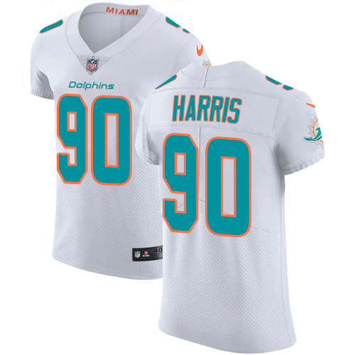 Nike Dolphins #90 Charles Harris White Men's Stitched NFL Vapor Untouchable Elite Jersey Nike Dolphins #90 Charles Harris White Men's Stitched NFL Vapor Untouchable Elite Jersey