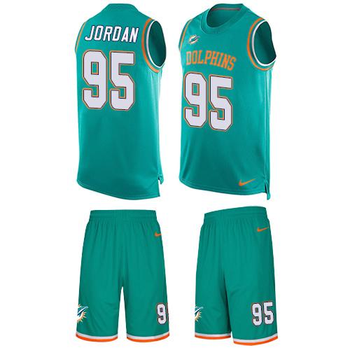 Nike Dolphins #95 Dion Jordan Aqua Green Team Color Men's Stitched NFL Limited Tank Top Suit Jersey Nike Dolphins #95 Dion Jordan Aqua Green Team Color Men's Stitched NFL Limited Tank Top Suit Jersey