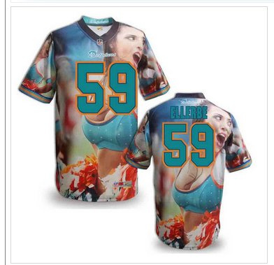 Miami Dolphins #59 ELLERBE Men's Stitched NFL Elite Fanatical Version Jersey (7)