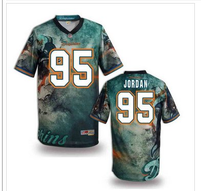 Miami Dolphins #95 JORDAN Men's Stitched NFL Elite Fanatical Version Jersey (3)