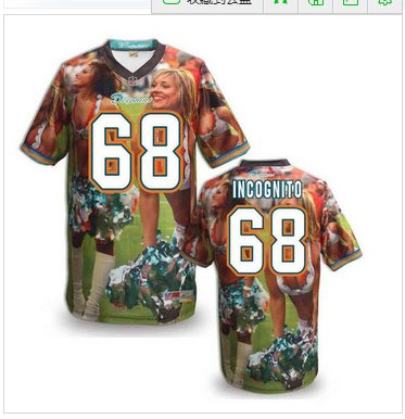 Miami Dolphins #68 INCOGNITO Men's Stitched NFL Elite Fanatical Version Jersey (4)