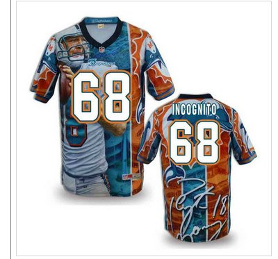 Miami Dolphins #68 INCOGNITO Men's Stitched NFL Elite Fanatical Version Jersey (2)