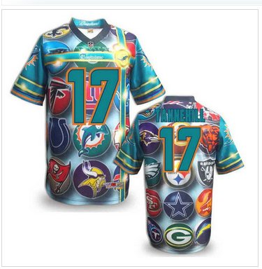 Miami Dolphins #17 TANNEHILL Men's Stitched NFL Elite Fanatical Version Jersey (4)