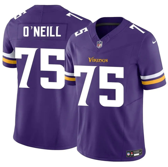 Men's Minnesota Vikings #75 Brian O’Neill Purple 2025 F.U.S.E. Vapor Untouchable Limited Stitched Jersey Men's Minnesota Vikings #75 Brian O’Neill Purple 2025 F.U.S.E. Vapor Untouchable Limited Stitched Jersey