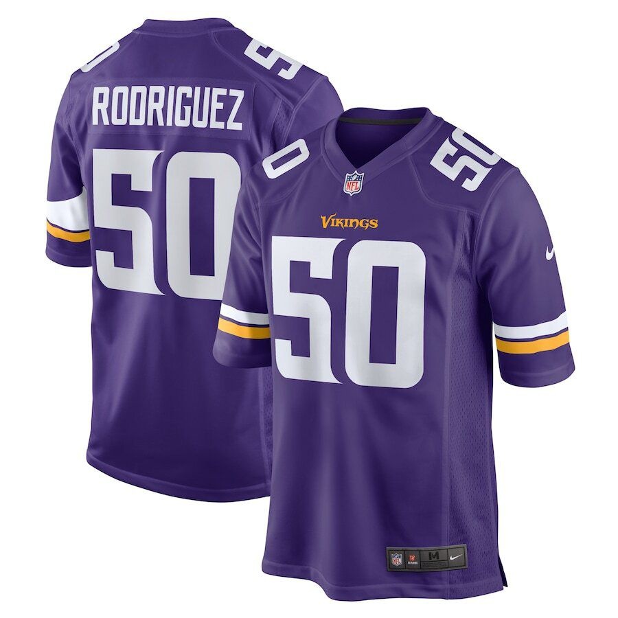 Men's Minnesota Vikings #50 Levi Drake? Rodriguez Purple Vapor Untouchable Limited Stitched Jersey