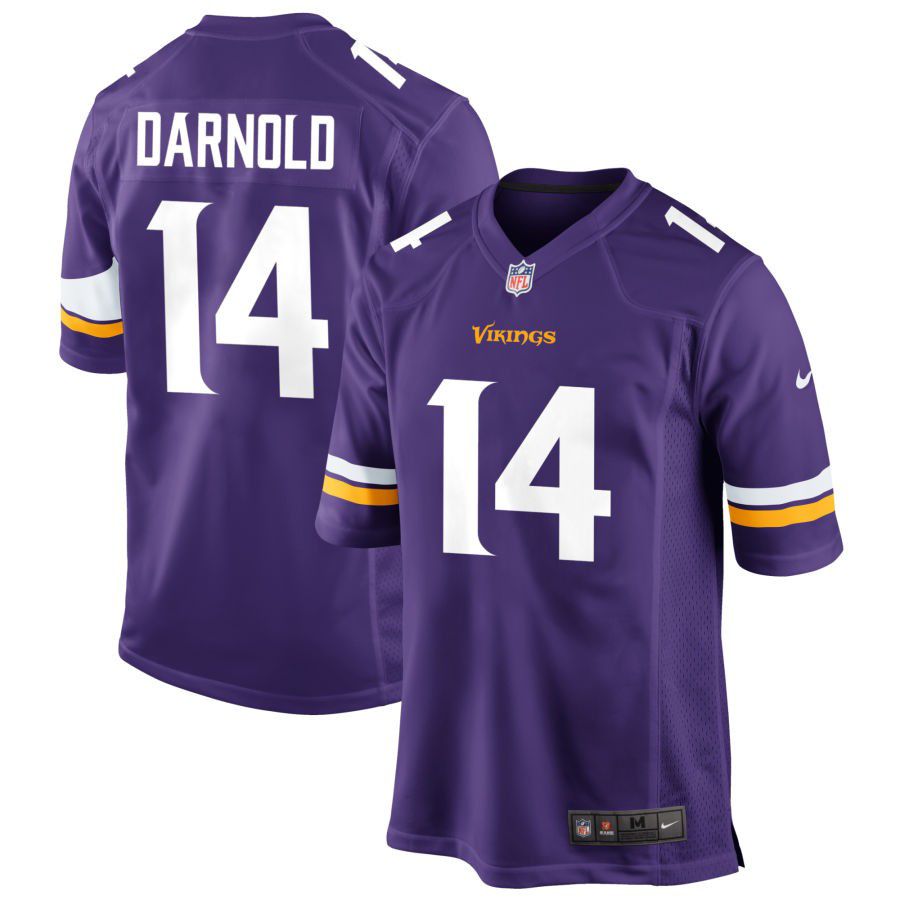 Men's Minnesota Vikings #14 Sam Darnold Purple Vapor Untouchable Limited Stitched Jersey