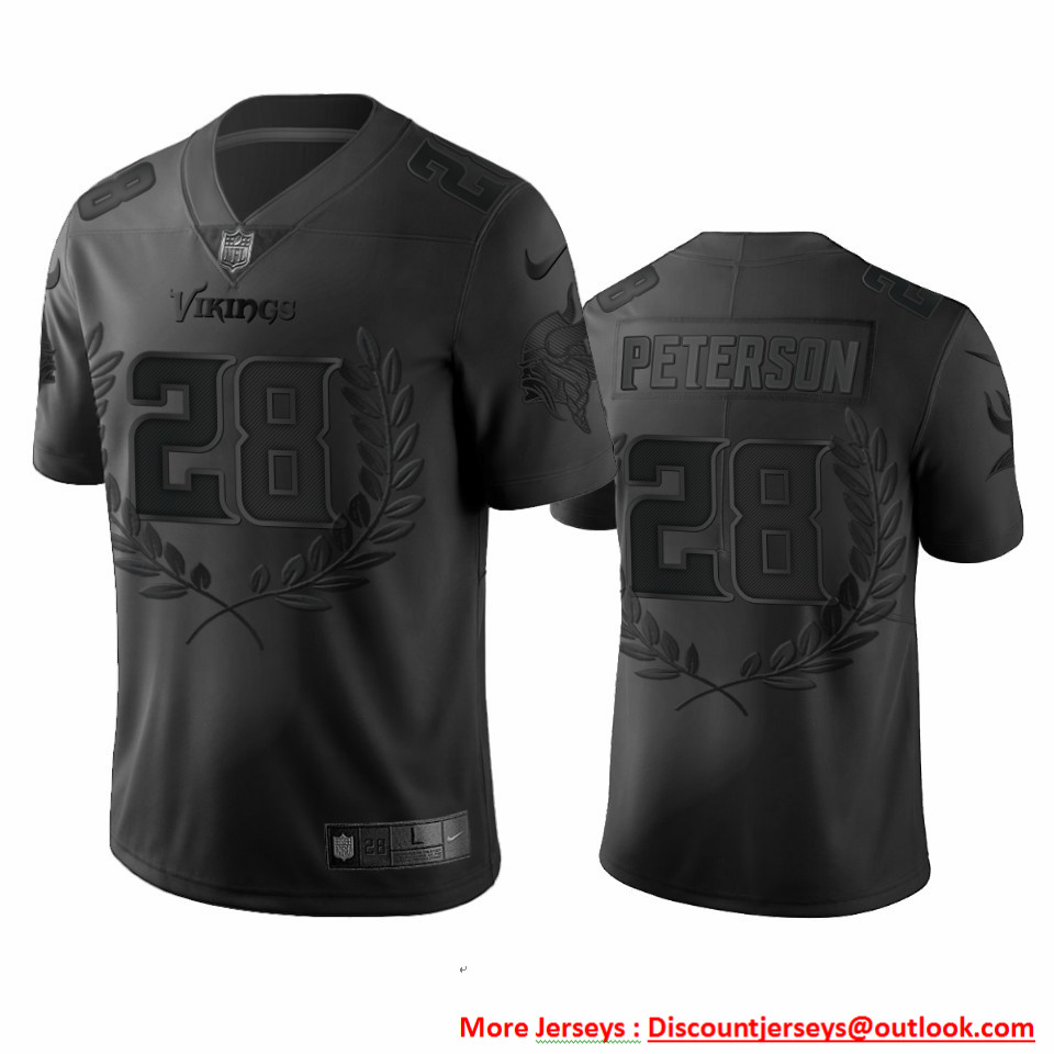 Minnesota Vikings #28 Adrian Peterson Men's Nike Black NFL MVP Limited Edition Jersey