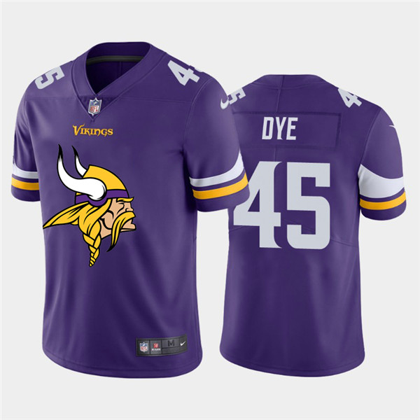 Nike Vikings 45 Troy Dye Purple Team Big Logo Vapor Untouchable Limited Jersey Nike Vikings 45 Troy Dye Purple Team Big Logo Vapor Untouchable Limited Jersey