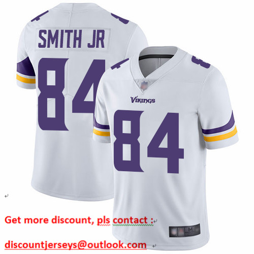 Vikings #84 Irv Smith Jr. White Men's Stitched Football Vapor Untouchable Limited Jersey