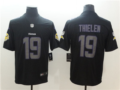 Nike Vikings #19 Adam Thielen Black Vapor Impact Limited Jersey Nike Vikings #19 Adam Thielen Black Vapor Impact Limited Jersey