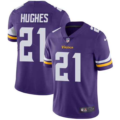 Nike Vikings #21 Mike Hughes Purple Team Color Men's Stitched NFL Vapor Untouchable Limited Jersey Nike Vikings #21 Mike Hughes Purple Team Color Men's Stitched NFL Vapor Untouchable Limited Jersey