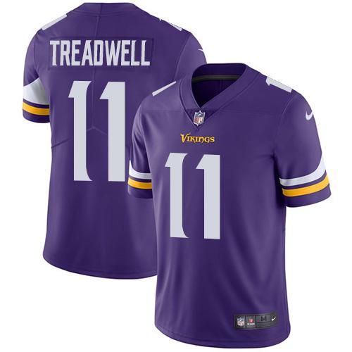 Nike Vikings #11 Laquon Treadwell Purple Team Color Men's Stitched NFL Vapor Untouchable Limited Jersey Nike Vikings #11 Laquon Treadwell Purple Team Color Men's Stitched NFL Vapor Untouchable Limited Jersey