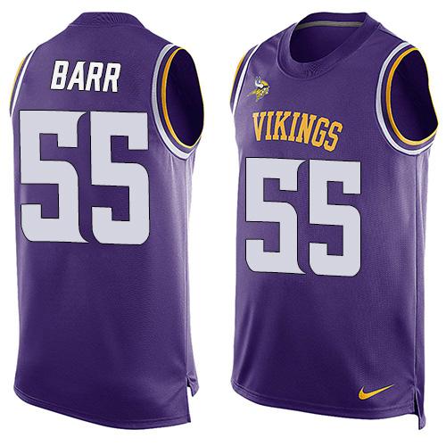 Nike Vikings #55 Anthony Barr Purple Team Color Men's Stitched NFL Limited Tank Top Jersey Nike Vikings #55 Anthony Barr Purple Team Color Men's Stitched NFL Limited Tank Top Jersey