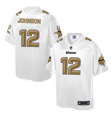 Nike Vikings #12 Charles Johnson White Men's NFL Pro Line Fashion Game Jersey Nike Vikings #12 Charles Johnson White Men's NFL Pro Line Fashion Game Jersey