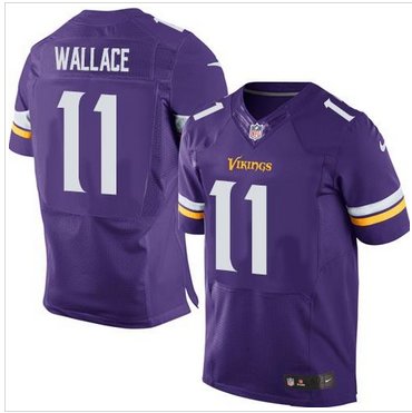 New Minnesota Vikings #11 Mike Wallace Purple Team Color Men's Stitched NFL Elite Jersey