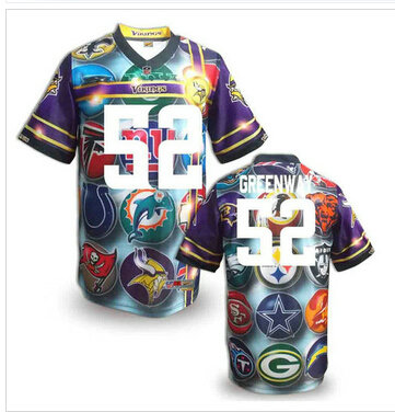 Minnesota Vikings #52 GREENWAY Men's Stitched NFL Elite Fanatical Version Jersey (10)
