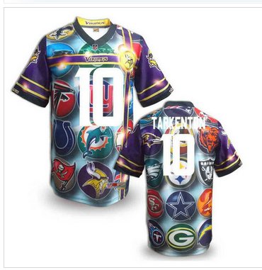 Minnesota Vikings #10 TARKENTON Men's Stitched NFL Elite Fanatical Version Jersey (10