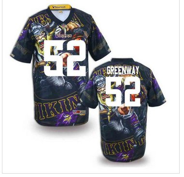 Minnesota Vikings #52 GREENWAY Men's Stitched NFL Elite Fanatical Version Jersey (1) Minnesota Vikings #52 GREENWAY Men's Stitched NFL Elite Fanatical Version Jersey (1)