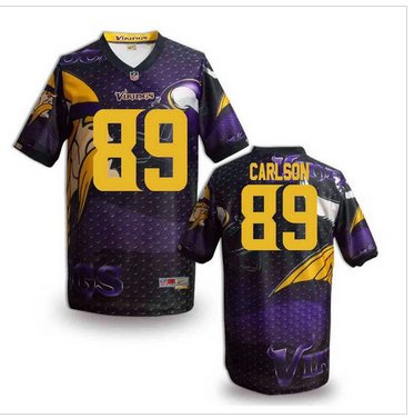 Minnesota Vikings #89 CARLSON Men's Stitched NFL Elite Fanatical Version Jersey (6)