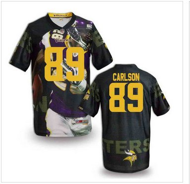 Minnesota Vikings #89 CARLSON Men's Stitched NFL Elite Fanatical Version Jersey (5)