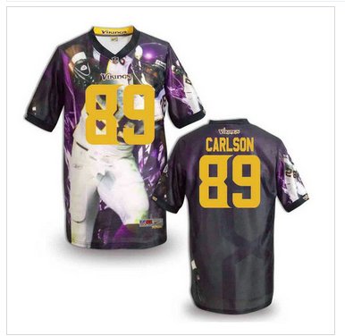 Minnesota Vikings #89 CARLSON Men's Stitched NFL Elite Fanatical Version Jersey (3)