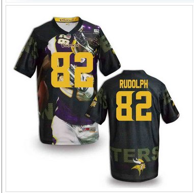 Minnesota Vikings #82 RUDOLPH Men's Stitched NFL Elite Fanatical Version Jersey (5)