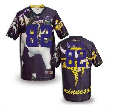 Minnesota Vikings #82 RUDOLPH Men's Stitched NFL Elite Fanatical Version Jersey (4)