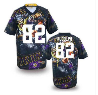 Minnesota Vikings #82 RUDOLPH Men's Stitched NFL Elite Fanatical Version Jersey (1)