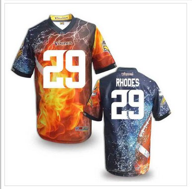 Minnesota Vikings #29 RHODES Men's Stitched NFL Elite Fanatical Version Jersey (8)