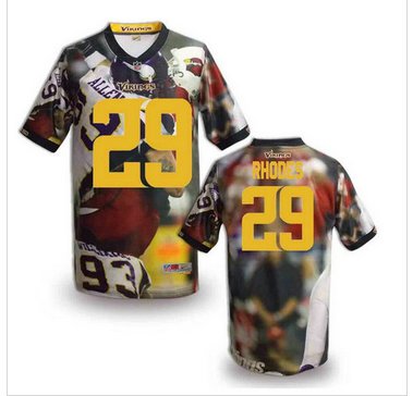 Minnesota Vikings #29 RHODES Men's Stitched NFL Elite Fanatical Version Jersey (7)