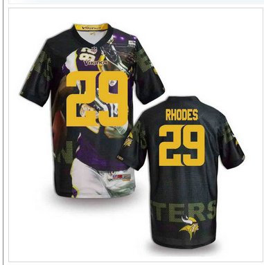 Minnesota Vikings #29 RHODES Men's Stitched NFL Elite Fanatical Version Jersey (5)
