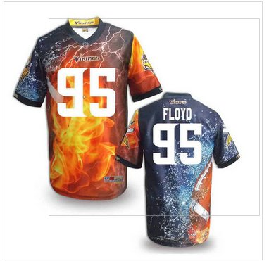 Minnesota Vikings #95 FLOYD Men's Stitched NFL Elite Fanatical Version Jersey (8)