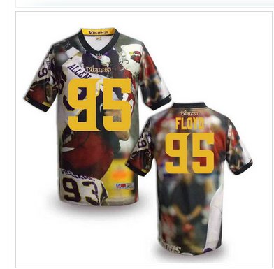 Minnesota Vikings #95 FLOYD Men's Stitched NFL Elite Fanatical Version Jersey (7)