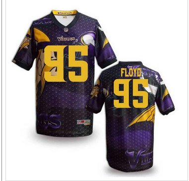 Minnesota Vikings #95 FLOYD Men's Stitched NFL Elite Fanatical Version Jersey (6)