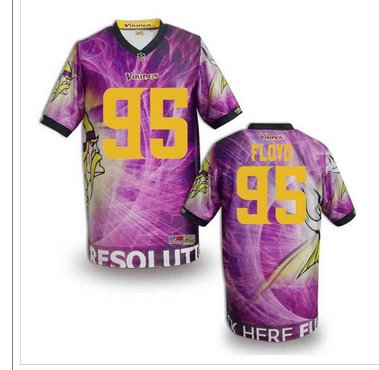 Minnesota Vikings #95 FLOYD Men's Stitched NFL Elite Fanatical Version Jersey (2)