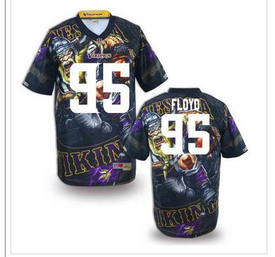 Minnesota Vikings #95 FLOYD Men's Stitched NFL Elite Fanatical Version Jersey (1)
