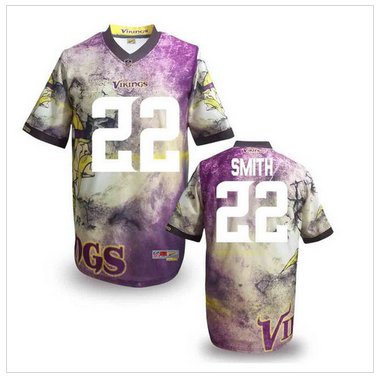 Minnesota Vikings #22 AMITH Men's Stitched NFL Elite Fanatical Version Jersey (9)