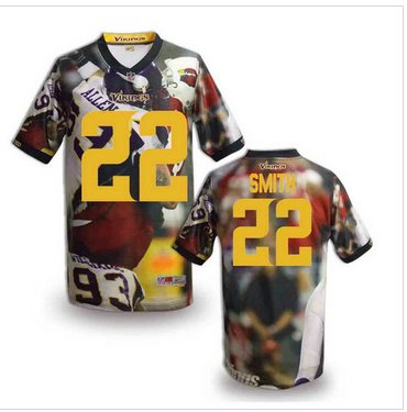 Minnesota Vikings #22 AMITH Men's Stitched NFL Elite Fanatical Version Jersey (7)