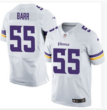 NEW Vikings #55 Anthony Barr White Men's Stitched NFL Elite Jersey