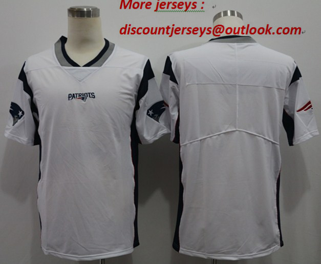 Nike Patriots Blank White Vapor Untouchable Limited Jersey