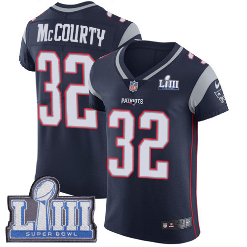 Nike Patriots #32 Devin McCourty Navy Blue Team Color Super Bowl LIII Bound Men's Stitched NFL Vapor Untouchable Elite Jersey Nike Patriots #32 Devin McCourty Navy Blue Team Color Super Bowl LIII Bound Men's Stitched NFL Vapor Untouchable Elite Jersey