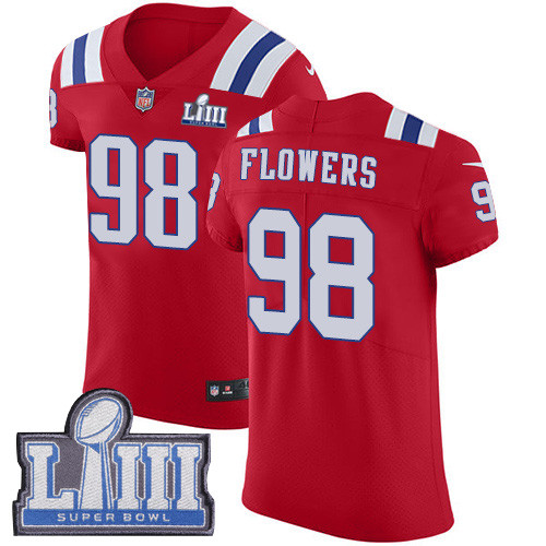 Nike Patriots #98 Trey Flowers Red Alternate Super Bowl LIII Bound Men's Stitched NFL Vapor Untouchable Elite Jersey Nike Patriots #98 Trey Flowers Red Alternate Super Bowl LIII Bound Men's Stitched NFL Vapor Untouchable Elite Jersey