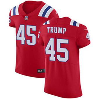 Nike Patriots #45 Donald Trump Red Alternate Men's Stitched NFL Vapor Untouchable Elite Jersey Nike Patriots #45 Donald Trump Red Alternate Men's Stitched NFL Vapor Untouchable Elite Jersey