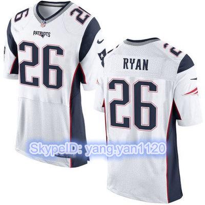Nike Patriots #26 Logan Ryan White Men's Stitched NFL New Elite Jersey